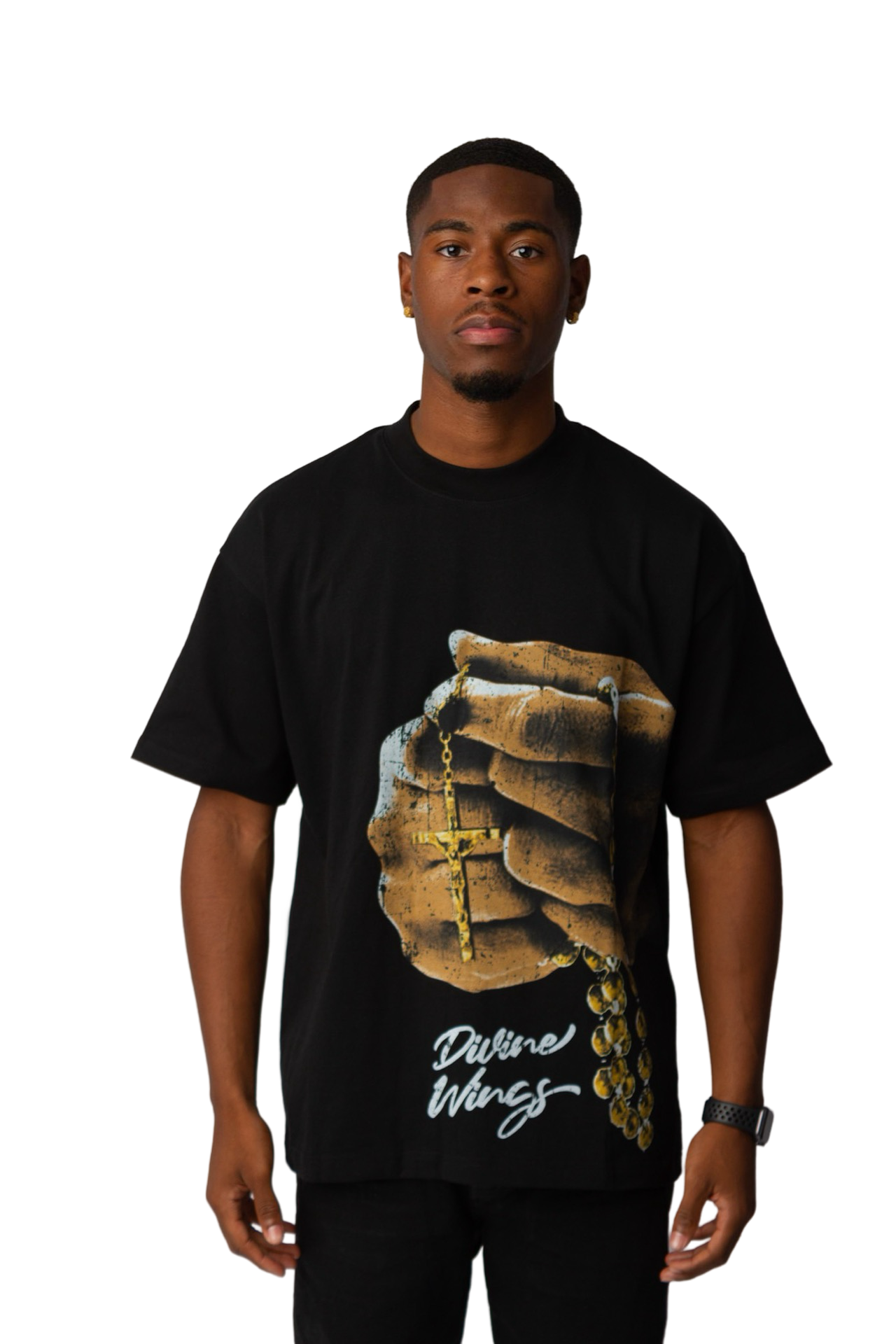 Have Faith Boxy Tee Black