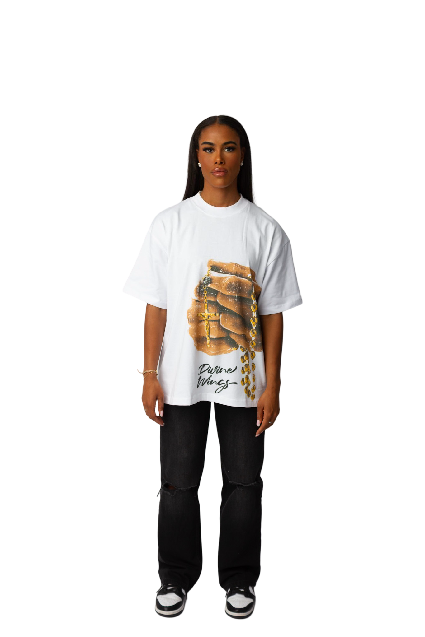 Have Faith Boxy Tee White